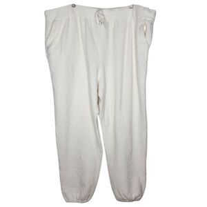 Barefoot Dreams Beige Ecochic Jogger Lounge‎ Drawstring Pants Women's Plus 2X